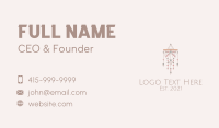 Macrame Handicraft Ornament  Business Card Design