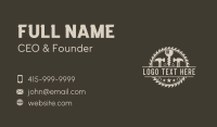Hammer Drill Sawmill Business Card Design