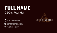 Finance Pyramid Agency Business Card