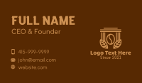 Coffee Brew Pillar  Business Card Design