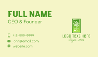 Tree Leaf Frame  Business Card Design