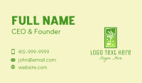 Tree Leaf Frame  Business Card