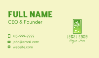 Tree Leaf Frame  Business Card