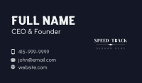 Elegant Apparel Wordmark Business Card