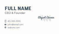 Floral Script Brand Business Card