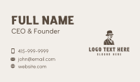 Tuxedo Gentleman Fashion Business Card