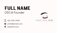 Eyebrow Makeup Eyelashes Business Card