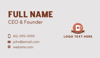 Coffee Bean Banner Business Card