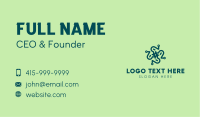 Abstract Green Circuits Business Card