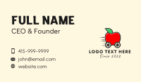 Apple Fruit Grocery Cart Business Card Design