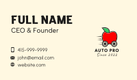 Apple Fruit Grocery Cart Business Card