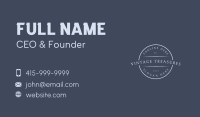 Generic Vintage Wordmark Business Card Image Preview