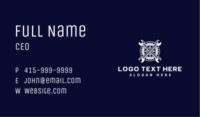 Wrench Chain Repair Business Card Image Preview