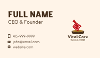 Butcher Knife Meat Business Card