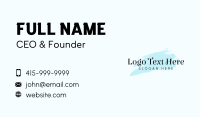 Fashion Boutique Wordmark Business Card