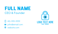 Eye Security Lock  Business Card