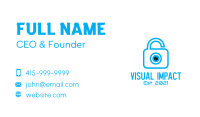 Eye Security Lock  Business Card Image Preview