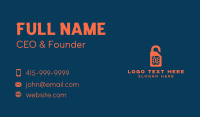 Lock Business Card example 4