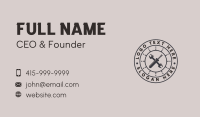 Handyman Wrench Screwdriver Business Card Design