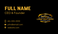 Car Garage Detailing Business Card