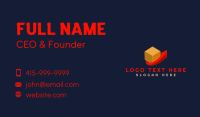 Cargo Box Shipping Arrow  Business Card