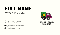 Fruit Delivery Truck Business Card