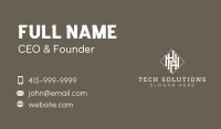 Classy Business Letter H Business Card
