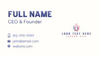 Heating Cooling HVAC Business Card