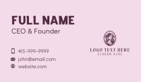 Woman Beauty Skincare Business Card