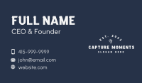 White Fist Wordmark Business Card