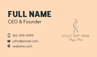 Monoline Ballet Performer Business Card