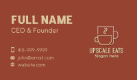 Minimalist Coffee Cups Business Card Image Preview