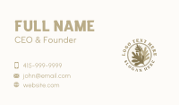 Rustic Leaf Plant Business Card