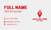 Red Ramen Locator  Business Card Design