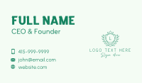 Natural Crown Shield Letter Business Card