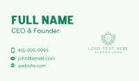 Natural Crown Shield Letter Business Card