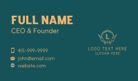Lightning Badge Lettermark Business Card