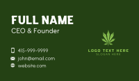 Cannabis Weed Geometric Business Card