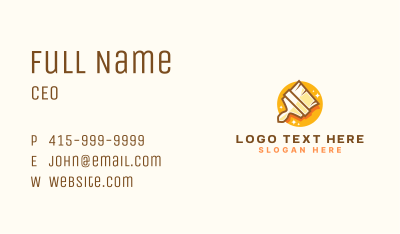Paint Brush Maintenance Business Card Image Preview