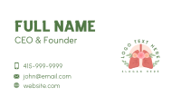 Floral Lungs Healthcare Business Card