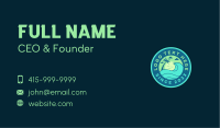 Tropical Surfing Wave Business Card