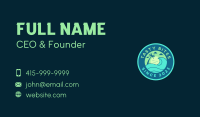 Tropical Surfing Wave Business Card Design