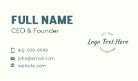 Title Business Card example 1