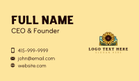 Garden Sunflower Kansas Business Card Design