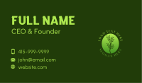 Simple Organic Plant  Business Card