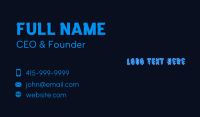 Playful Neon Gamer  Business Card