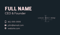 Professional Elegant Lettermark Business Card Design