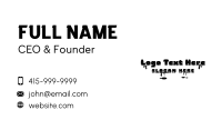 Graffiti Paint Drip Business Card