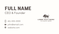 Wildlife Strong Bull  Business Card Design