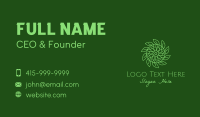 Green Vegetation Leaves Business Card